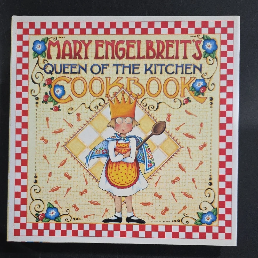 Mary Engelbreit Cookbook with Red and Blue Accents